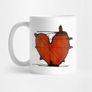 Red heart Mug